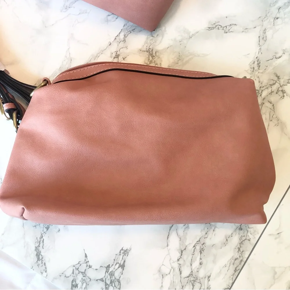 🆕 Joy Susan Mini Tote Bag in blush pink - Picture 4 of 9